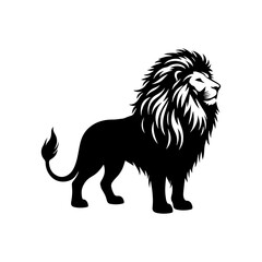 Lion Vector Silhouette- lion Illustration- lion vector stock. 