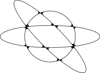 Retro y2k shape frame element