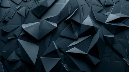 Modern black blue abstract background. Minimal. Color gradient. Dark. Web banner. Geometric shape. 3d effect. Lines stripes triangles. Design. Futuristic. Cut paper or metal effect