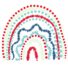 Pastel boho rainbow. Scandinavian print for baby shower, nursery, playroom, birthday, children's party and other.