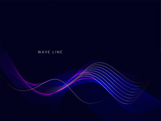 abstract stylish blue wave design background vector