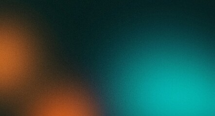 Dark black orange blue , a rough abstract retro vibe background template or spray texture color gradient shine bright light and glow , grainy noise grungy empty space