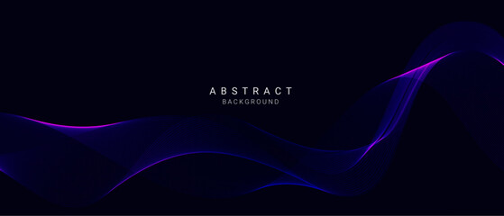 abstract stylish blue wave design background vector