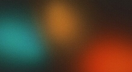 Dark red orange blue , a rough abstract retro vibe background template or spray texture color gradient shine bright light and glow , grainy noise grungy empty space