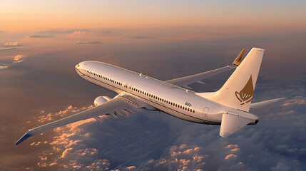 Luxury Boeing business jet 737-79U  - obrazy, fototapety, plakaty