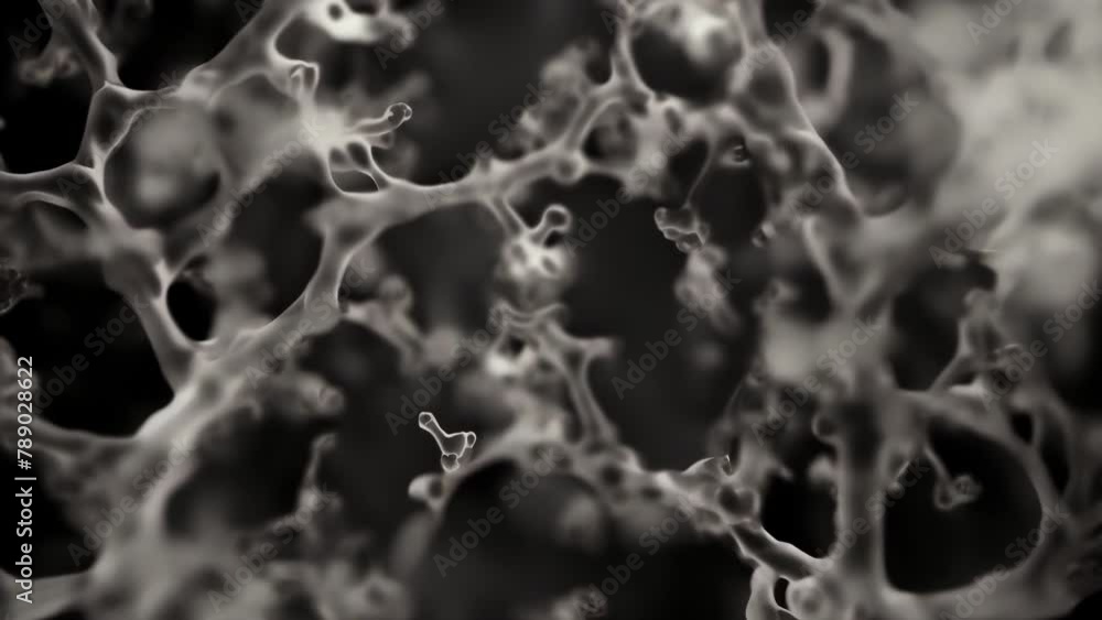 Aufkleber through the lens of a microscope the intricate patterns of fungal hyphae are revealed. the hyphae ap