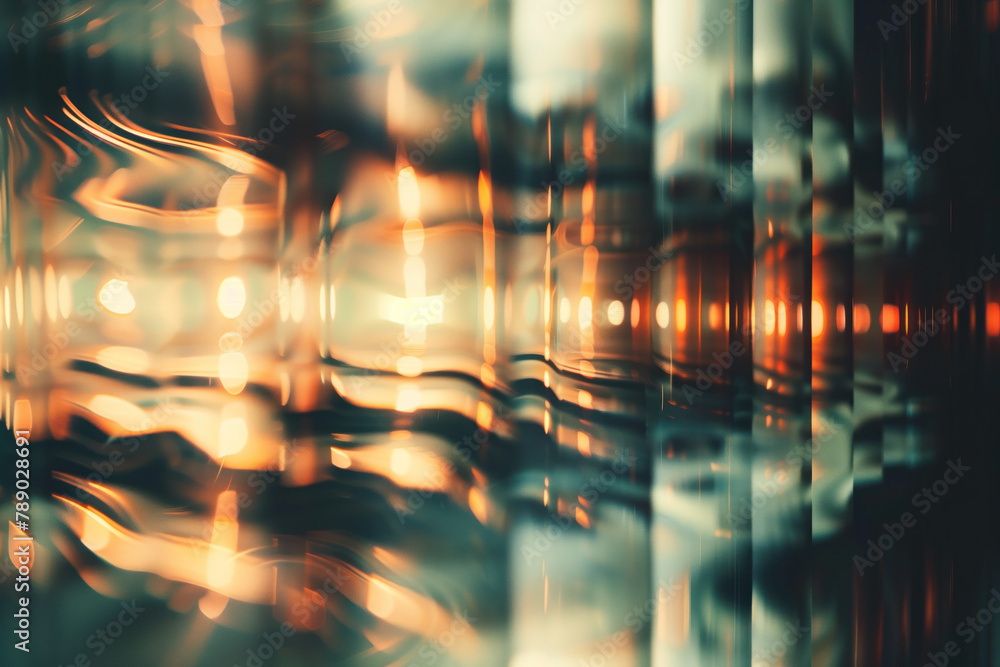 Poster abstract background with reflections and caustics. hi-tech. futuristic background image. created wit