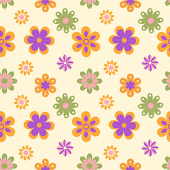  Floral seamless pattern with Mexican motifs. Vector illustration