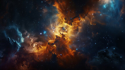 Galactic Tapestry: Nebulae and Stars