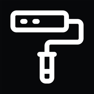 recommend clip art: paint roller icon vector outline