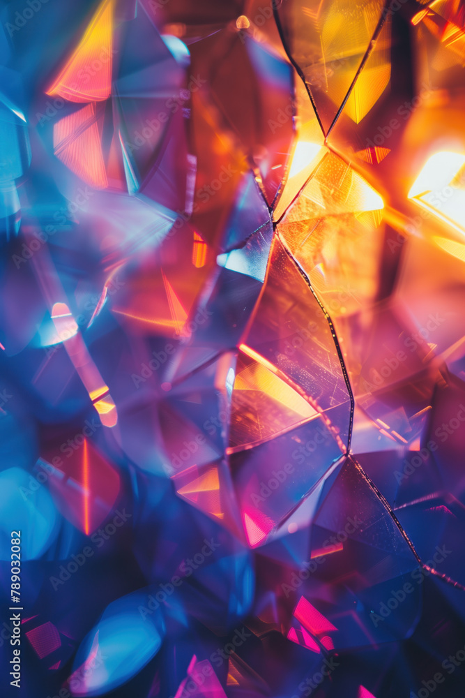 Poster abstract background with reflections and caustics. hi-tech. futuristic background image. created wit