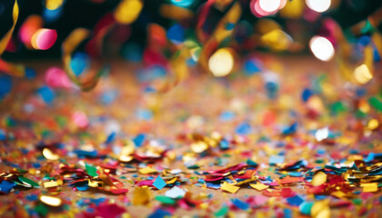confetti Luftschlangen Konfetti Party carnival horizontal celebrate tight birthday wedding anniversary streamer colourful art stylist placeholder vacation holiday hol