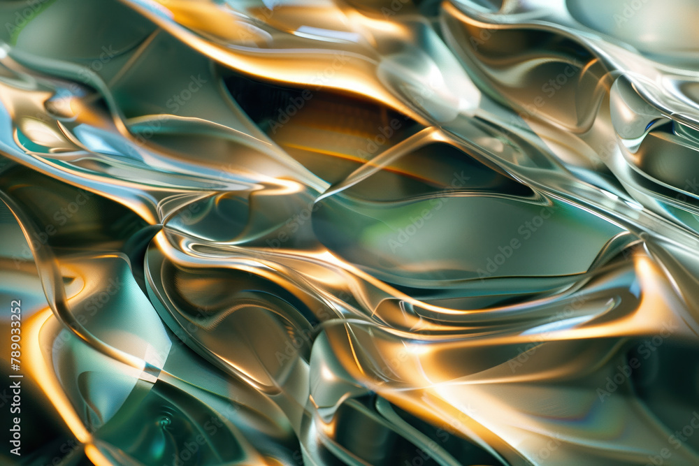 Poster abstract background with reflections and caustics. hi-tech. futuristic background image. created wit