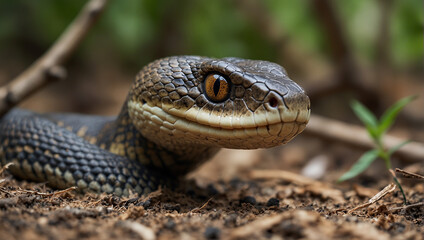 close up of a snake