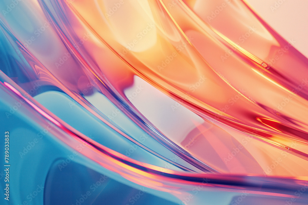 Poster abstract background with reflections and caustics. hi-tech. futuristic background image. created wit