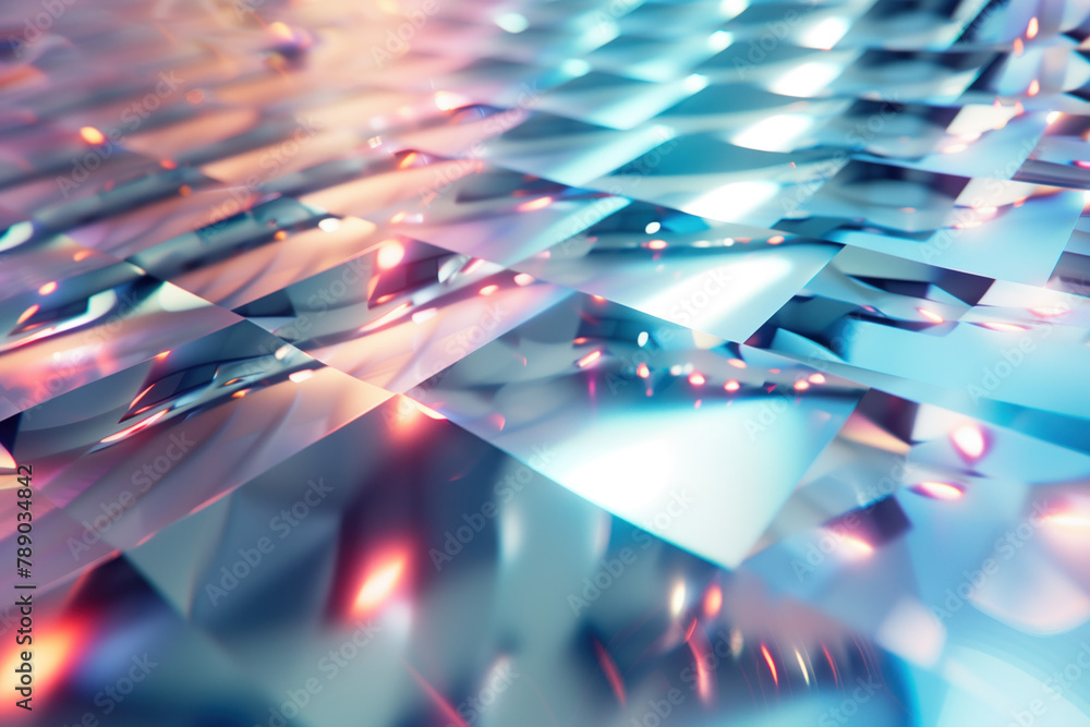 Poster abstract background with reflections and caustics. hi-tech. futuristic background image. created wit