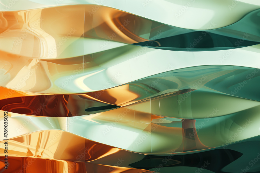 Poster abstract background with reflections and caustics. hi-tech. futuristic background image. created wit