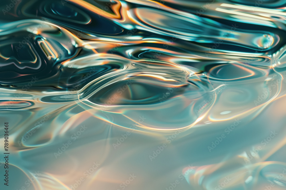 Poster abstract background with reflections and caustics. hi-tech. futuristic background image. created wit