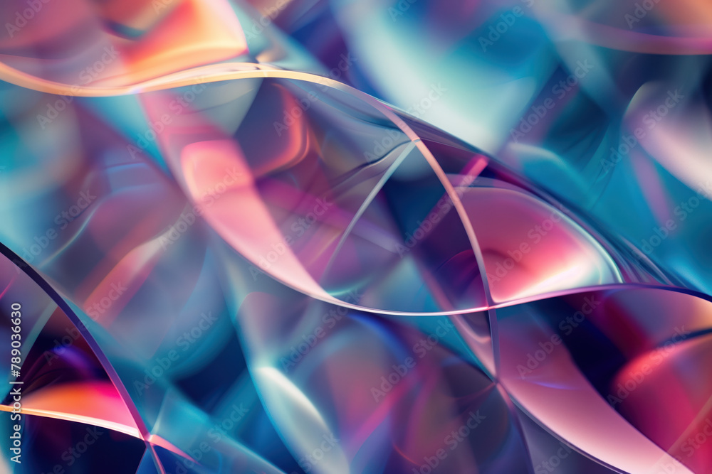 Poster abstract background with reflections and caustics. hi-tech. futuristic background image. created wit