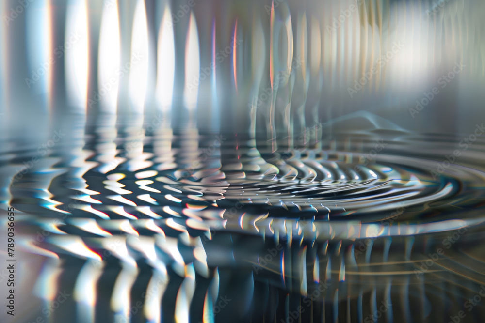 Poster abstract background with reflections and caustics. hi-tech. futuristic background image. created wit