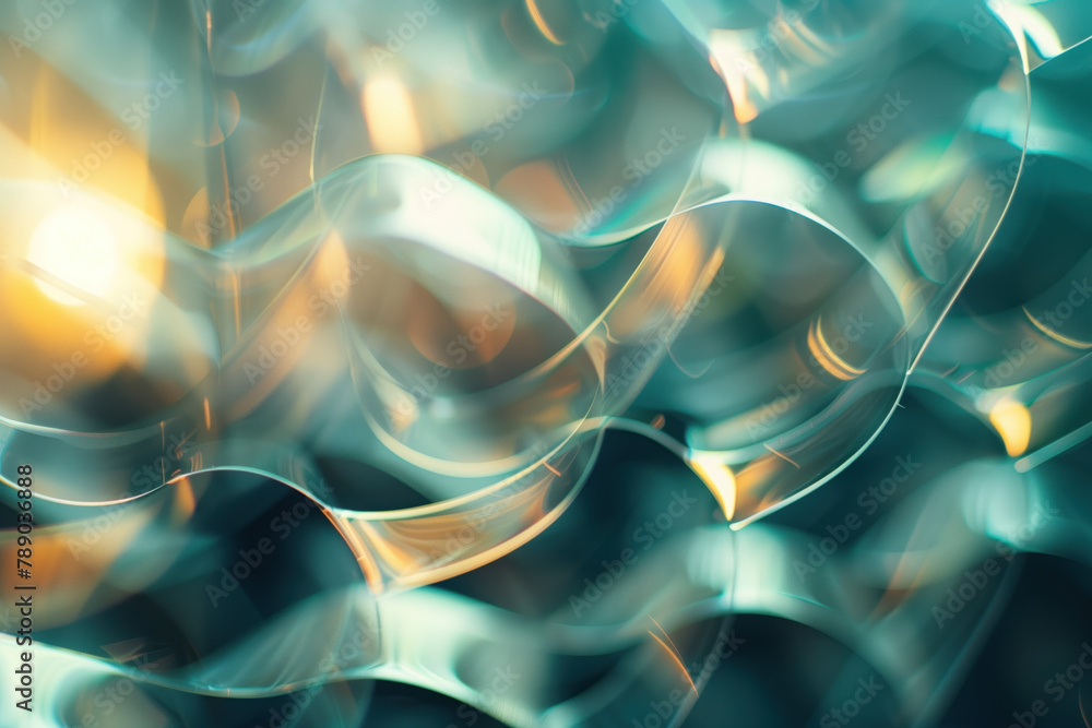 Poster abstract background with reflections and caustics. hi-tech. futuristic background image. created wit