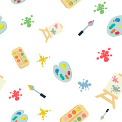 Painting Tools Background Pattern