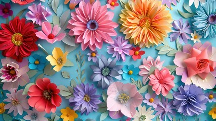 Fototapeta na wymiar Celebrate Mother s Day with a vibrant array of handmade cards adorned with colorful flowers