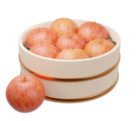 りんご湯のリアルな3Dイラストレーション