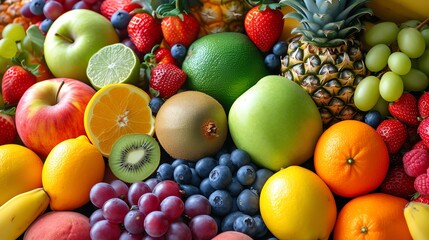 Naklejka na ściany i meble Assortment of Fruit