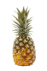 a pineapple, on isolated transparent background