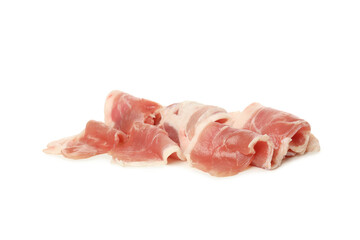 PNG, Bacon, concept of tasty meat food, isolated on white background