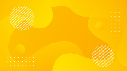 Orange-yellow gradient abstract liquid background, yellow dynamic wallpaper with geometric shapes. Suitable for templates, sales banners, events, ads, web, and pages