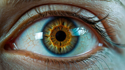 Human macro beauty eye. Macro human beauty eye body part