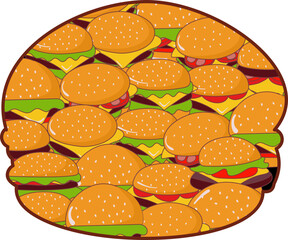 Burger Inside Pattern