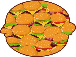 Burger Inside Pattern