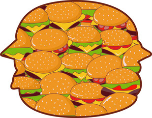 Burger Inside Pattern