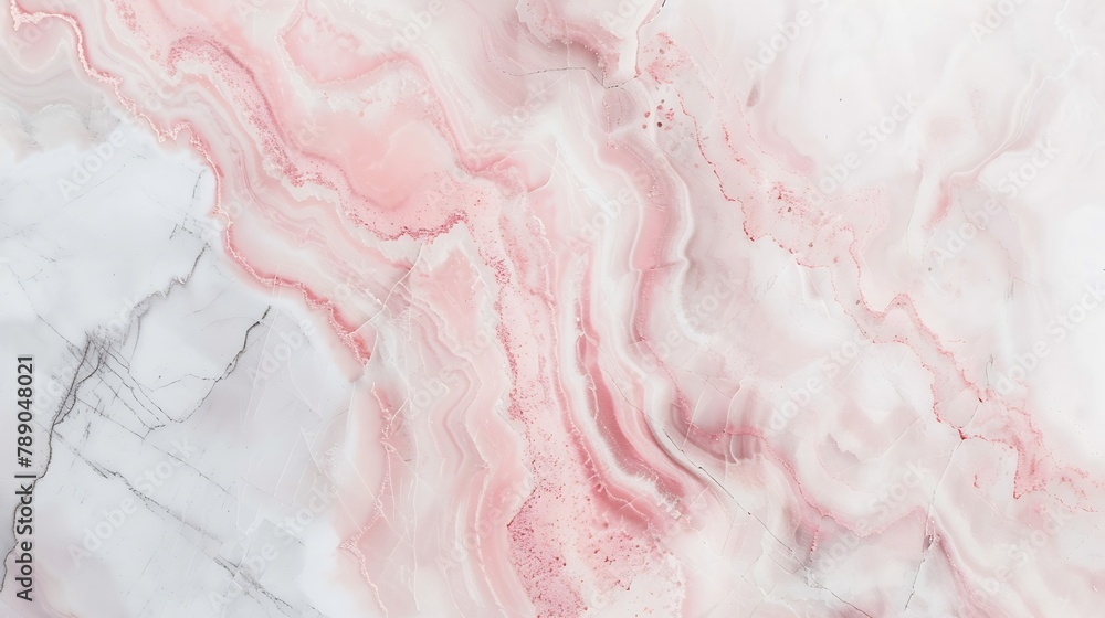 Poster smooth marble flat lay photography backdrop light grey and pink abstract background surface for food