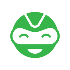 modern robot service logo design