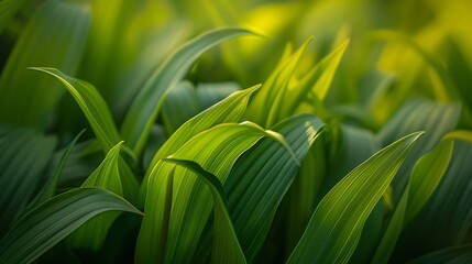 Obraz premium False Hellebore Leaves : Generative AI