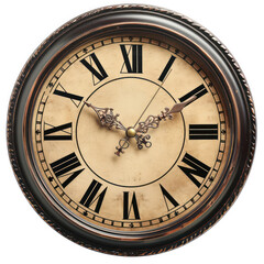 classic wall clock on transparency background PNG
