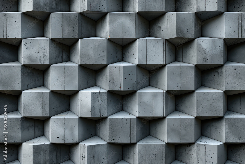 Poster abstract 3d pattern. brutalist style. background image. created with generative ai technology.