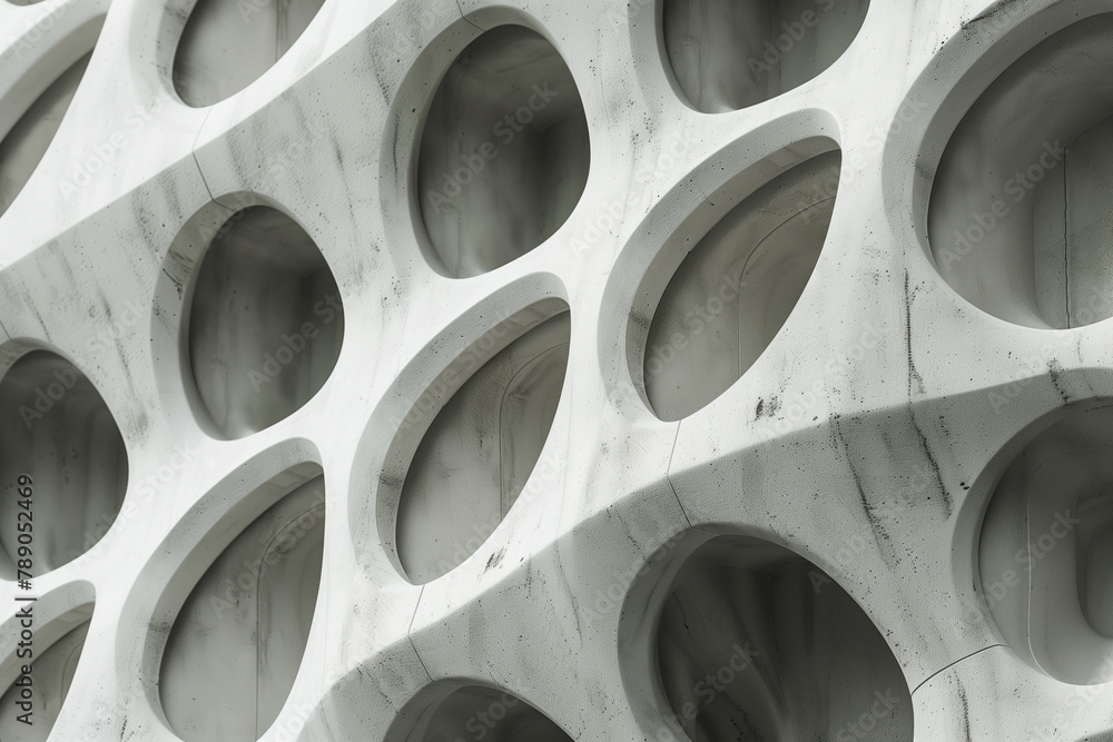 Poster abstract 3d pattern. brutalist style. background image. created with generative ai technology.