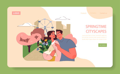 Springtime Cityscapes theme.