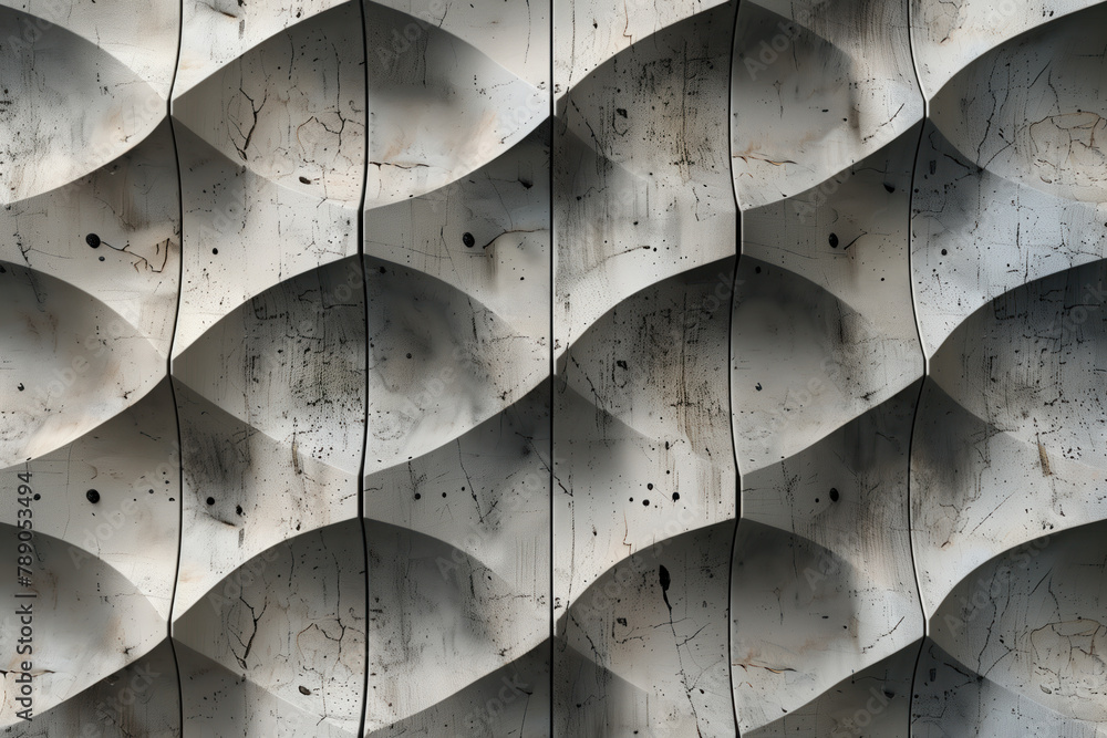 Poster Abstract 3d pattern. Brutalist style. Background image. Created with Generative AI technology.
