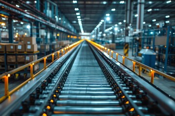 Fototapeta premium Production Line, selective focus