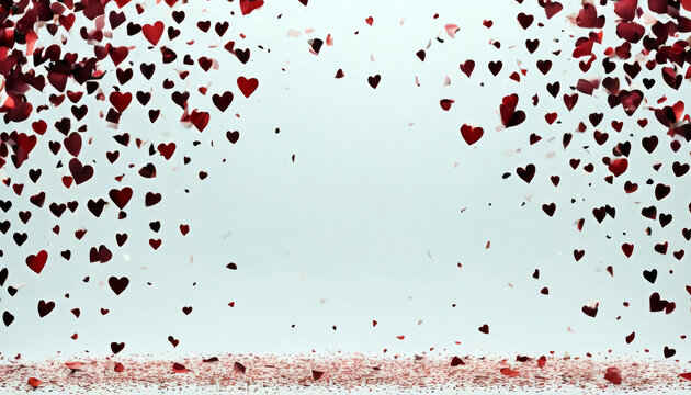 hearts white photo confetti file png transparency isolated Red celebrations valentine background nubes heart love romantic small shiny mother's day object romance february 14 me