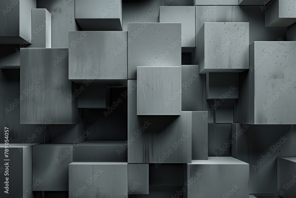Poster abstract 3d pattern. brutalist style. background image. created with generative ai technology.