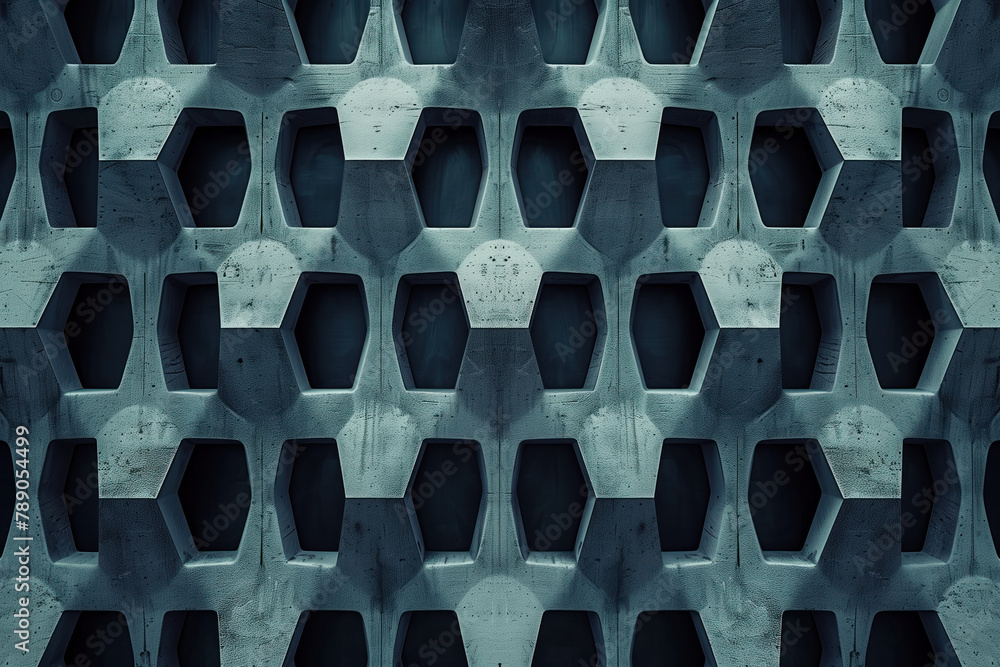 Poster abstract 3d pattern. brutalist style. background image. created with generative ai technology.