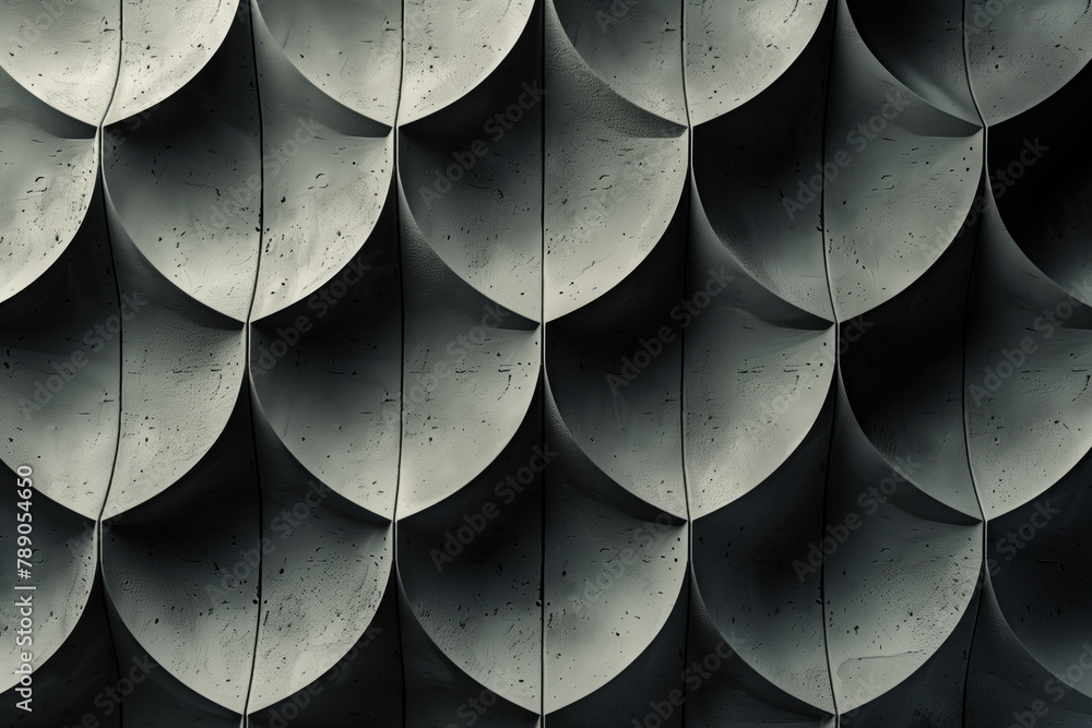 Poster Abstract 3d pattern. Brutalist style. Background image. Created with Generative AI technology.