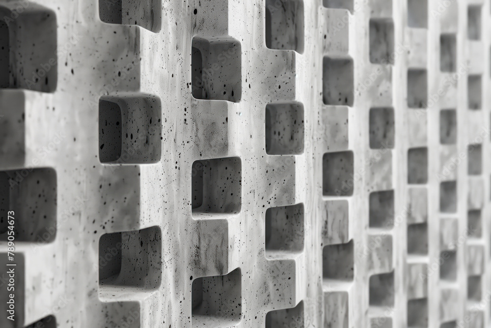 Poster abstract 3d pattern. brutalist style. background image. created with generative ai technology.